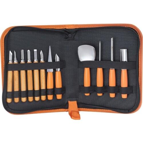 12pcs Professional Pumpkin Carving Tool Kit Easily Carve Sculpt Halloween Tools For Kitchen Cooking Knife Set DIY Supplies
