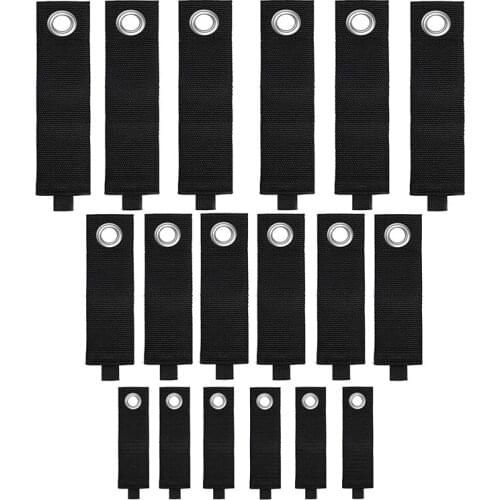 18 Pack Heavy Duty Storage Straps Extension Cord Holder Organizer Adjustable Extension Strap Holder 3 SIZE (S, M, L)