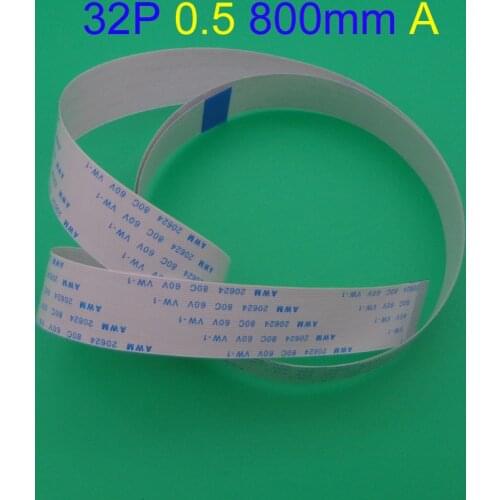 2pcs FFC FPC flat flexible cable 0.5mm pitch 32 pin 32PIN Forward Length 800mm Width 16.5mm Ribbon Flex Cable