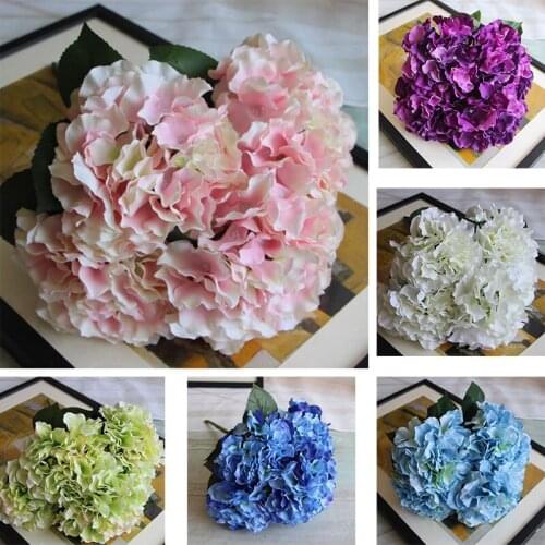 5 Heads Silk Flower Home Party Floral Bouquet Decor
