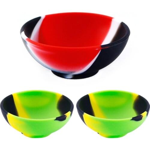 50Pcs Diameter 50mm Silicone Jar Container Bowl Tobacco Herb Smoking Smoke Cigarette Accessories Shisha Chicha Pipe Tool