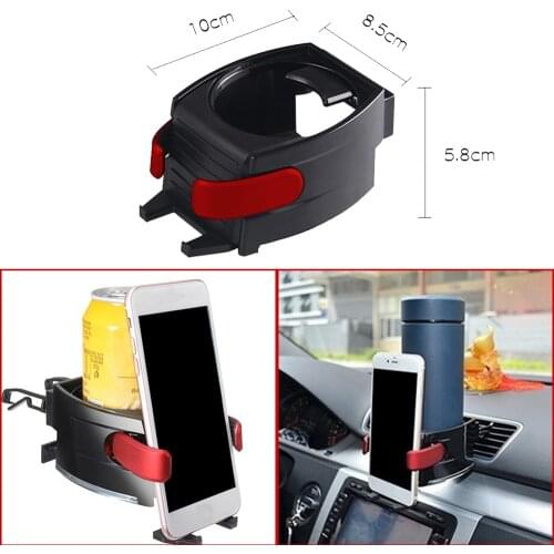 Car Air Vent Drink Cup Bottle/ Phone Holder 2 In 1 Mount Bracket Stand Cradles Auto Product Car Accessories New Upgrade
