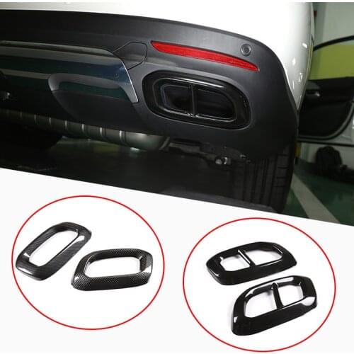 For Mercedes Benz GLE350 GLE450 GLC GLS W167 X253 X167 2020 Muffler Exhaust Pipe Tail Cover Trim Car Exterior Accessories ABS