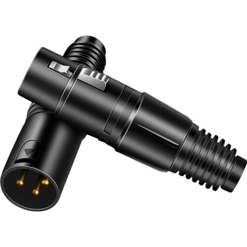 HIFI 3 Pin XLR Connector Pure Copper Needle Male and Female for Audio Microphone