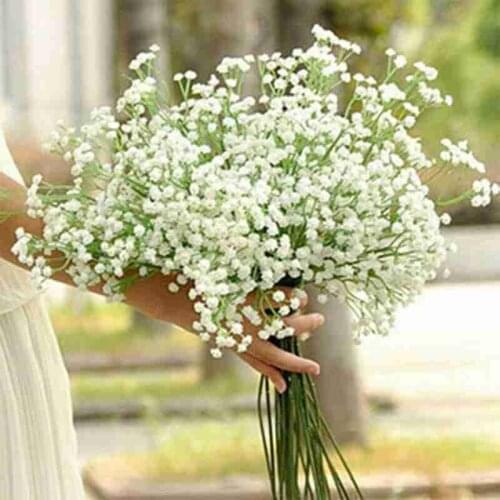 1pc Simulation Gypsophila Babys Breath Flower Fake Silicone Plant For Wedding Home Party Home Decoration Accessories