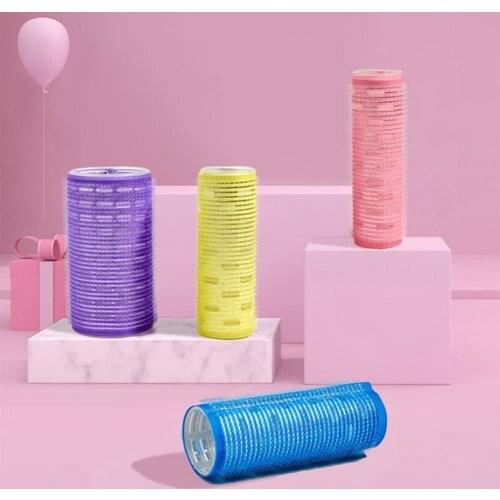 Hair Roller Multicolor Self-adhesive Manual Ladies Hair Styling Rollers Curling Rolleror Hairdressing Roller for Home Use
