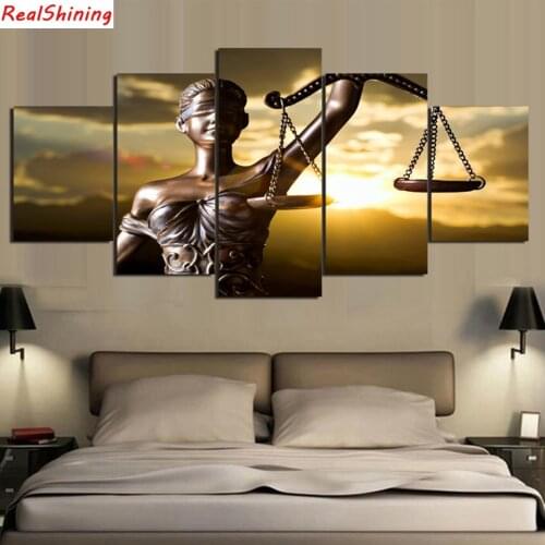 5pcs DIY Diamond Painting Themis Goddess Of Justice Full Square Diamond Embroidery Mosaic Picture Of Rhinestone H1426