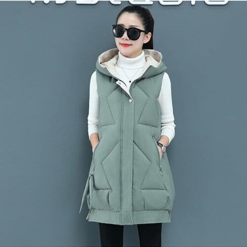 2021 New Fashion Waistcoat Vest Women Large Size Elegant Sleeveless Jackets Thin And Light Autumn And Winter Long Parkas