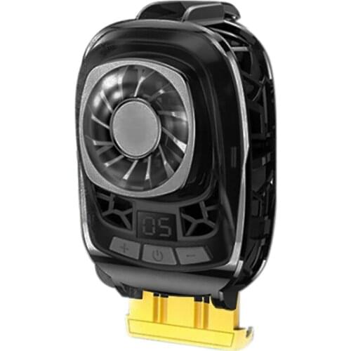 NEW-Mobile Phone Cooler Cooling Fan Radiator with Temperature Display is Suitable for Android Phones and iPhones