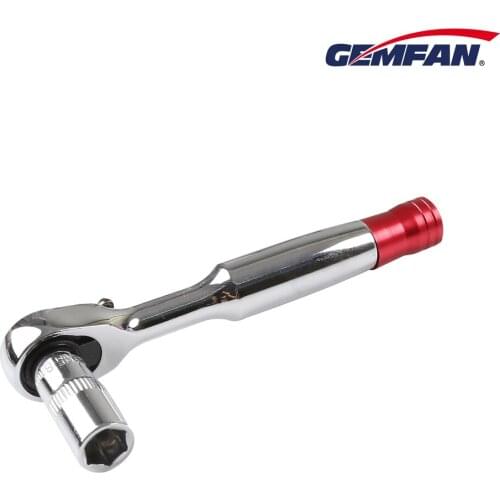 83.2Grams Gemfan Detachable 1/4 Ratchet Wrench 8mm Socket Screwdriver All Metal for FPV Racing Drones Unloading Propeller Tool