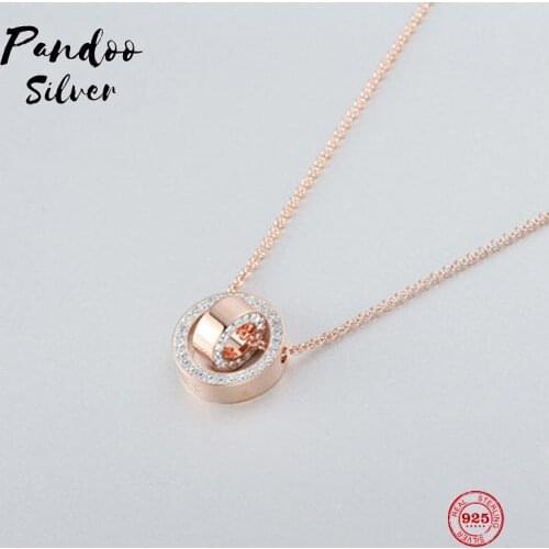 PANDOO Fashion Charm Original 1:1 Copy, When To Run Fashion Wild Necklace Women Luxury Jewelry Gifts