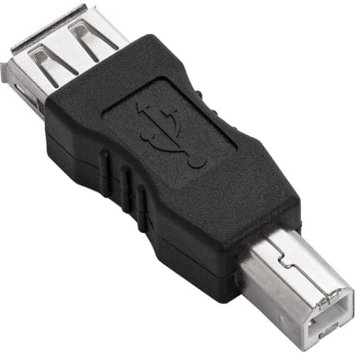 USB Printer Adapter USB 2.0 Type A Female to USB B Print Male Converter Plug AF to BM Connector for Computer Printer Scanner