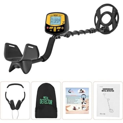 Metal Detector Underground Gold Detector Metal Length Adjustable Treasure Hunter Seeker Portable Hunter Detector Waterproof Coil