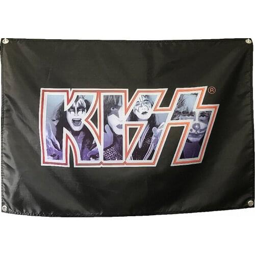 Rock Band Heavy Metal Music Posters Retro Loft Cloth Art Flag Banner Wall Hanging Tapestry Bedroom Dormitory Home Decoration T8
