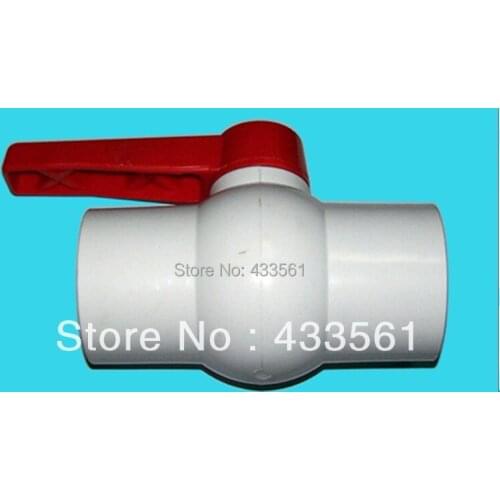 PVC low pressure ball valve in Size 2-1/2" for water pipeline and tube projects