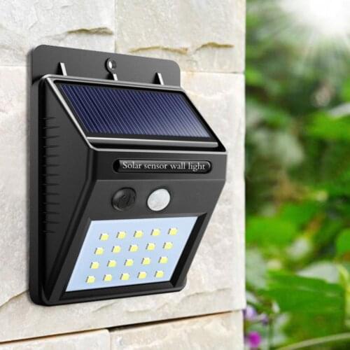 Waterproof LED Solar Light Motion Sensor Outdoor Garden Pathway Light Wall Lamp