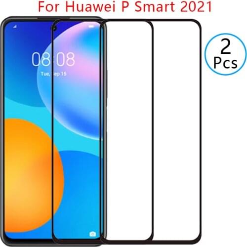9d screen protector tempered glass case for huawei p smart 2021 cover on psmart2021 psmart smar samrt protective phone coque bag