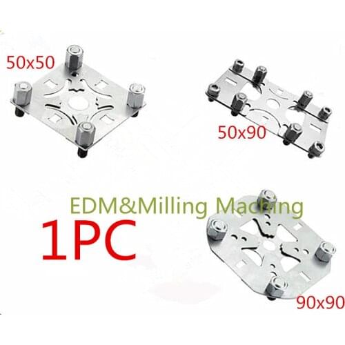 CNC EDM Wire Machine Spark Machine Chuck Vise Electrode Fixture Tool EROWA Holder Positioning piece 50x50mm 50x90mm 90x90mm