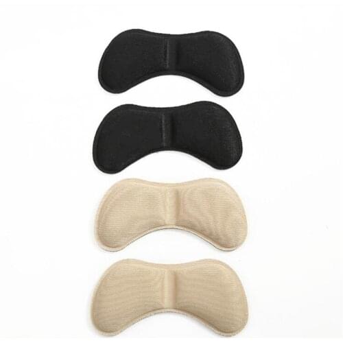 1 Pair 4D Soft memory foam Fabric Shoe Back Heel Inserts Foot Care Tool New Sticky Shoe Insoles Pads Cushion Liner Grip Pad