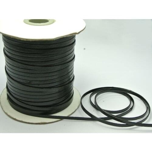 100 yard Cord Yards Black Korean Waxed Cord Craft Lace String Thread 4mm Decorative Accessories
