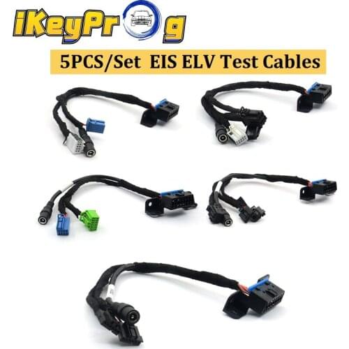 2021 EIS ELV Test Cables 5pcs/set Locks Platform Test Line for Mer-cedes Works with VVDI MB BGA TOOL and CGDI Prog MB