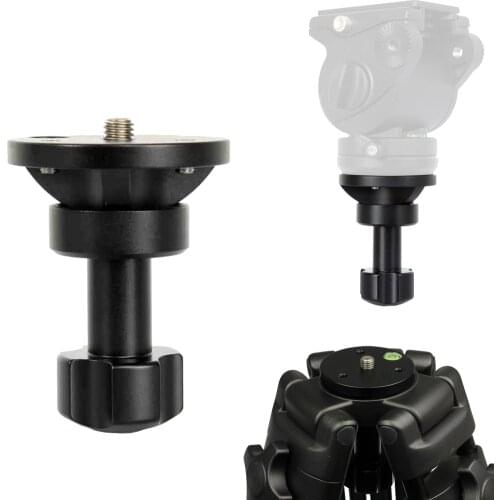 65mm CNC Half Ball Flat to Bowl Adapter Converter for Manfrotto Weifeng Video Tripod Fluid Head DSLR Rig Camera