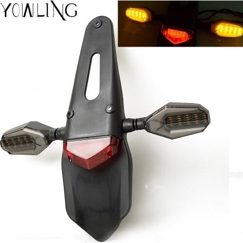 Motorcycle Bike Accessories Enduro Red LED Rear For Honda Kawasaki KX KLX 80/85/100/125/250 Suzuki DRZ RM RMZ 250SB RM125 RM85