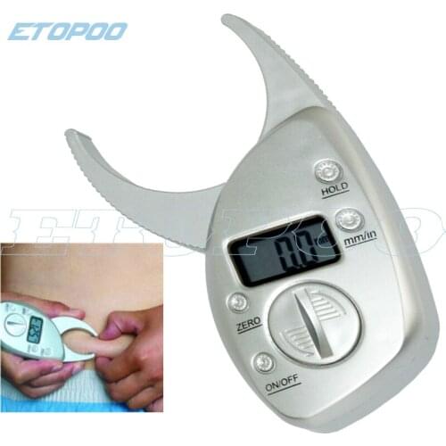 0-50mm digital body fat caliper skinfold caliper electronic body fat tester