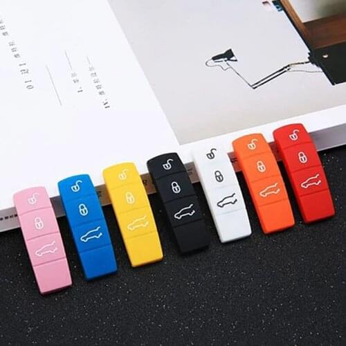 Key Color Center Middle Trim Shell Cover Decal + Rubber Button Pad for Porsche 911 918 Panamera Macan Cayenne Cayman Boxster