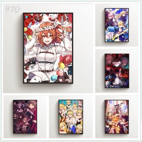 Fate Grand Order FGO Anime Posters Wall Poster Canvas Painting Posters and Prints Wall Decor Wall Art Picture Home Decoration