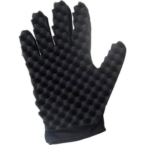Hair Curling Sponge Gloves for Barbers Wave Hair Cut Glove Hairdresser Styling Tool For Curly Hair Care Right hand