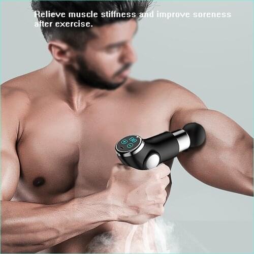 Massage Gun Deep Muscle Massager Portable Fascia Gun Muscle Meridian Relaxation For Pain Relief 32 Speeds LCD Touch Display