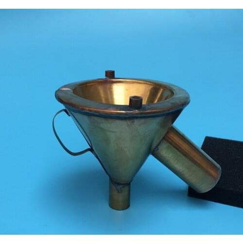 Copper Thermal Insulation Funnel 95mm Outer Diameter Experimental Funnel Thermal Insulation Chemical Funnel Brass Material