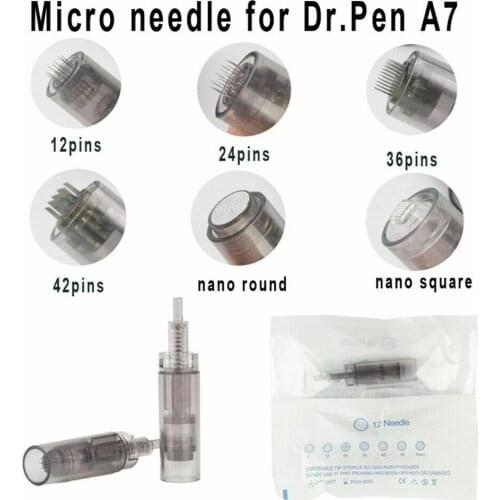 FDA 10pcs Microneedle For Ultima dr. pen A7 Electric drag nano Needle Cartridges 9 12 24 36 42 nano pin Needle Tips micro-needle