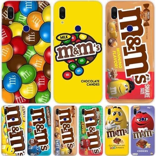 Cute Cartoon Chocolate Beans Soft Case for Xiaomi Redmi K20 5X 6X Play A1 A2 8 Lite 7A 6A S2 Y2 Y3 Note 4 4X 5 6 7 Pro F1 Cover