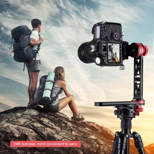 720 Degree Camera Panoramic Aluminum Alloy Tripod Ball Head kits & 3/8 Quick Release Plate 1/4'Screw Fixed Plate for DSLR