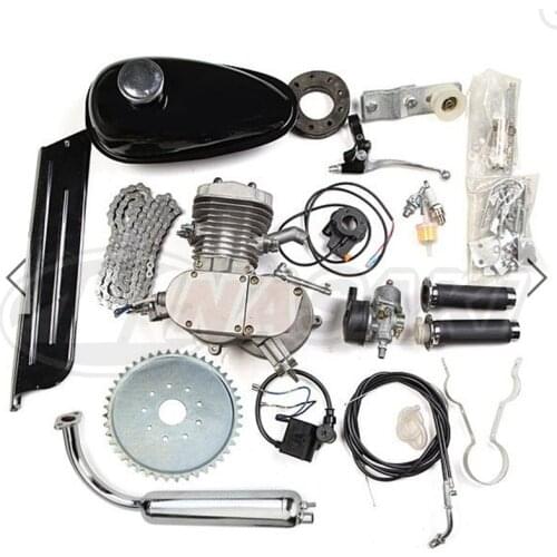New 80CC 2 Times 47 MM Motorized Bike Engine Kits With 2L Engine Fuel Tank