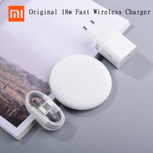 Original 18W Qi Wireless Charger For Xiaomi 11 10 10T 9 Pro MIX 3/2S 9SE Fast Charging Pad Adapter For Iphone 11 12 X XR XS Max