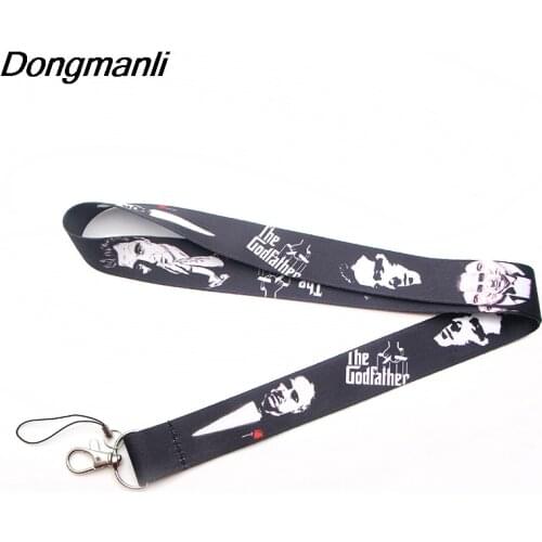 PC148 God Father Badge Lanyard For Keys ID Holders Mobile Phone Neck Straps Keychain Key Holders