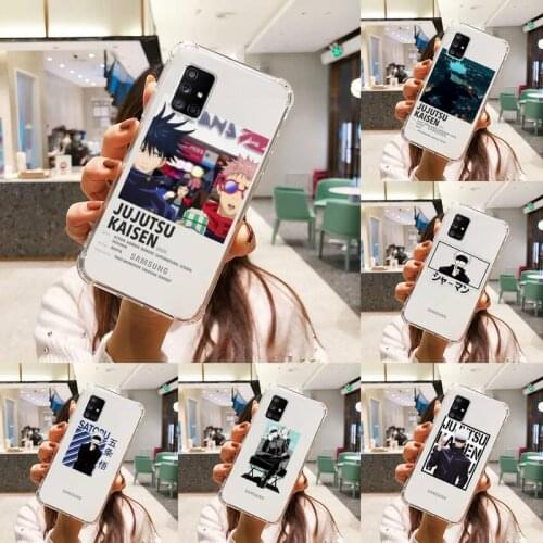 Hot Anime Jujutsu Kaisen Phone Case Transparent For Samsung S A M J 21 20 50 30 60 5 7 51 71 90 11 10 J710 e p PLUS Prime 5G