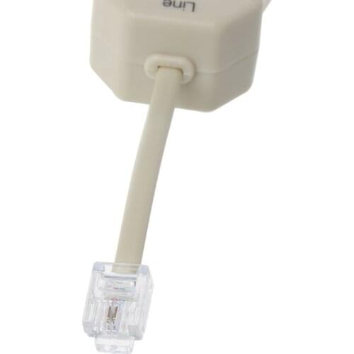 Portable ADSL Modem Telephone Phone Fax In-Line Splitter Filter Network 1PC R9UA