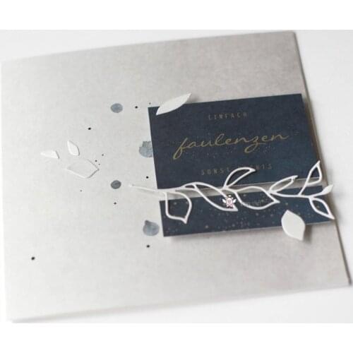 Mmao Crafts Metal Steel Cutting Dies Latest Leaf strip decoration Stencil For DIY Scrapbooking Paper/photo Cards Embossing Dies