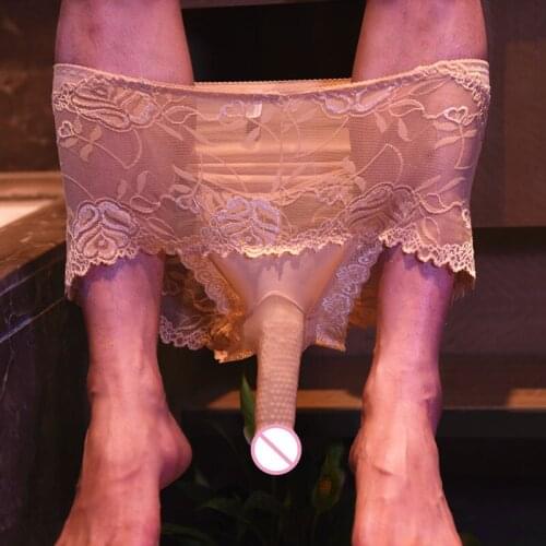 Sexy Men Lace Low Rise COCK Ring G-string U Convex Pouch Sheer Seamless Thong Plus Size COCkring Open Penis Sheath Gay Wear F12