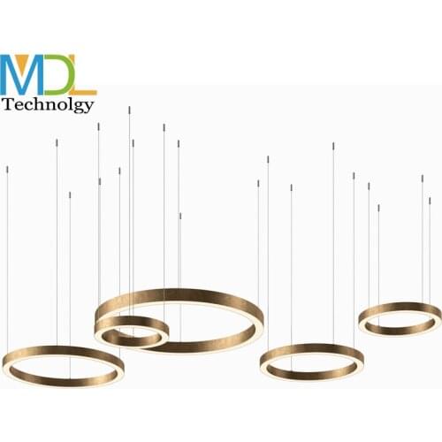 Modern Circle Rings Gold Frame Pendant Lights For Bedroom Living Room Dining Room Office Room Lampara Fixture LED Pendant Lamp