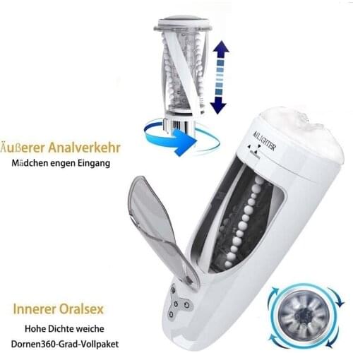 Super Soft Realistic Silicone Auotomatic Mast.urbator Handsfree Heating Cup for Male pocket pussy pussy adult toy vagina