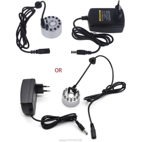 Ultrasonic Mist Maker Generator Fogger Nebulizer Water Fountain Pond 12 LED Atomizer Air Humidifier Jy13 21 Dropship