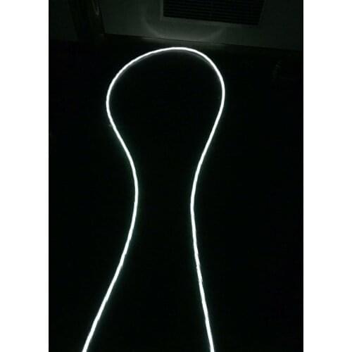 Fiber optic pool lighting 126 strands*0.75mm twisted side glow pool fiber optic cable 18mm diameter+100w light engine