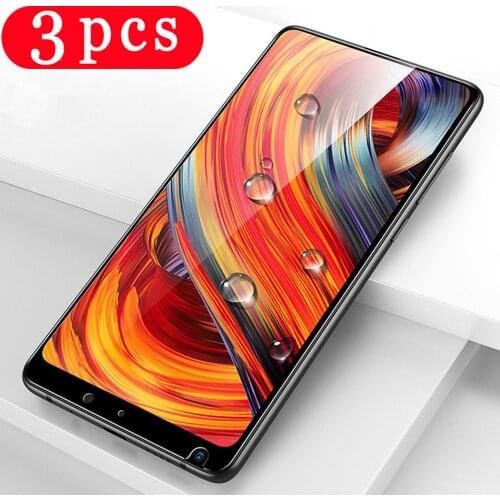 3Pcs 9D tempered glass for xiaomi mi mix 2s 3 phone screen protector for xiaomi mi MAX 2 3 protective film on glass smartphone