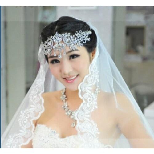 2020 New Handmade Crystal Bridal Hairbands Women Hair Jewelry Wedding Hair Accessories Rhinestone Tiaras And Crowns Head Chain