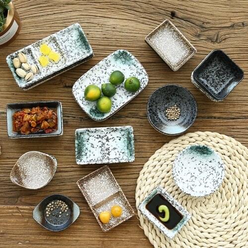 1pc Creative Japanese Ceramic Sauce Dish Snack Dish Special Restaurant Hotel Tableware Sushi Plate